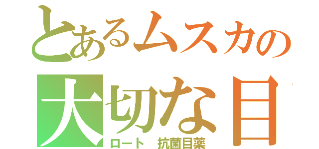 とあるムスカの大切な目（ロート 抗菌目薬）