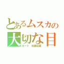 とあるムスカの大切な目（ロート 抗菌目薬）