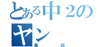 とある中２のヤン（最凶）