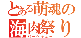 とある萌魂の海肉祭り（バーベキュー）