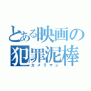 とある映画の犯罪泥棒（カメラマン）