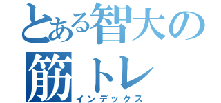 とある智大の筋トレ（インデックス）