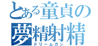 とある童貞の夢精射精（ドリームガン）