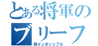 とある将軍のブリーフ（侍インポッシブル）