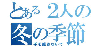 とある２人の冬の季節（手を離さないで）