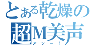 とある乾燥の超Ｍ美声（アッー！）