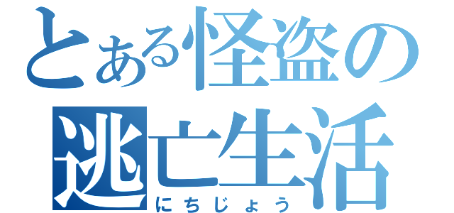 とある怪盗の逃亡生活（にちじょう）