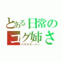 とある日常のコグ姉さん（ハウスキーパー）