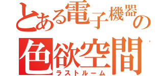 とある電子機器の色欲空間（ラストルーム）