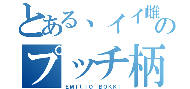 とある、イイ雌のプッチ柄（ＥＭＩＬＩＯ ＢＯＫＫＩ）