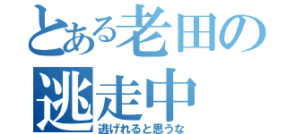 とある老田の逃走中（逃げれると思うな）