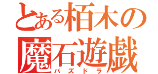 とある栢木の魔石遊戯（バズドラ）