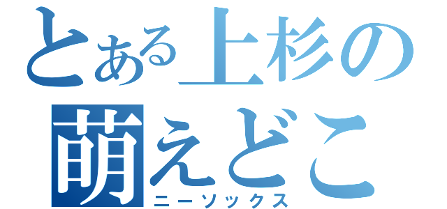 とある上杉の萌えどころ（ニーソックス）