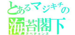 とあるマジキチの海苔閣下（ヌベヂョンヌ）