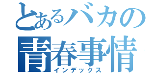 とあるバカの青春事情（インデックス）