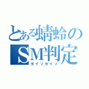 とある蜻蛉のＳＭ判定（ヨイゾヨイゾ）