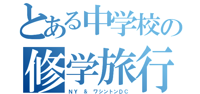 とある中学校の修学旅行（ＮＹ ＆ ワシントンＤＣ）