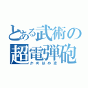 とある武術の超電弾砲（かめはめ波）