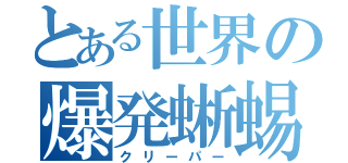 とある世界の爆発蜥蜴（クリーパー）