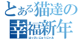 とある猫達の幸福新年（はっぴぃにゅうにゃあ）