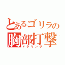 とあるゴリラの胸部打撃（ドラミング）