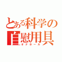 とある科学の自慰用具（オナホール）