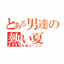 とある男達の熱い夏（平塚ボーイズ）