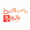 とある男子高校生の冬休み（ユートピア）