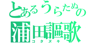 とあるうらたぬきの浦田謳歌（コタヌキ）