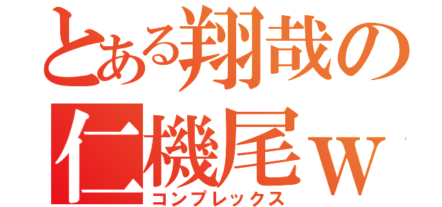 とある翔哉の仁機尾ｗ（コンプレックス）