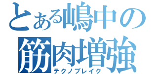 とある嶋中の筋肉増強（テクノブレイク）