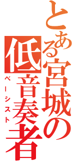 とある宮城の低音奏者（べーシスト）