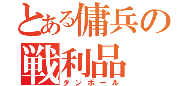 とある傭兵の戦利品（ダンボール）