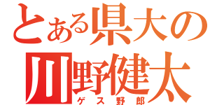 とある県大の川野健太（ゲス野郎）