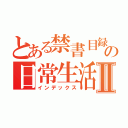 とある禁書目録の日常生活Ⅱ（インデックス）