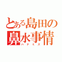 とある島田の鼻水事情（ハナミズ）