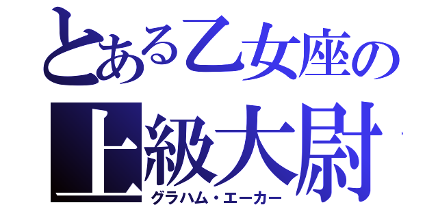 とある乙女座の上級大尉（グラハム・エーカー）