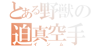 とある野獣の迫真空手部（インム）