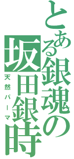 とある銀魂の坂田銀時（天然パーマ）