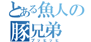 とある魚人の豚兄弟（ブッヒッヒ）