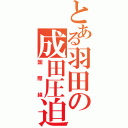 とある羽田の成田圧迫（国際線）