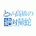 とある髙橋の絶対量蛇（フルスネーク）