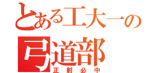 とある工大一の弓道部（正射必中）