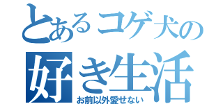 とあるコゲ犬の好き生活（お前以外愛せない）