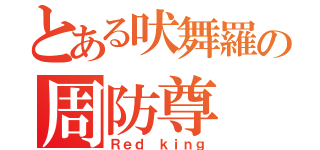 とある吠舞羅の周防尊（Ｒｅｄ ｋｉｎｇ）