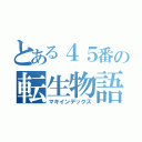 とある４５番の転生物語（マキインデックス）