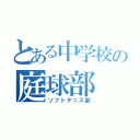 とある中学校の庭球部（ソフトテニス部）