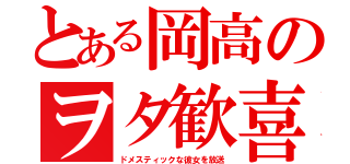 とある岡高のヲタ歓喜（ドメスティックな彼女を放送）