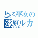 とある巫女の漆原ルカ（だが男だ！）