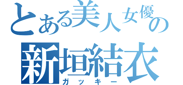 とある美人女優の新垣結衣（ガッキー）